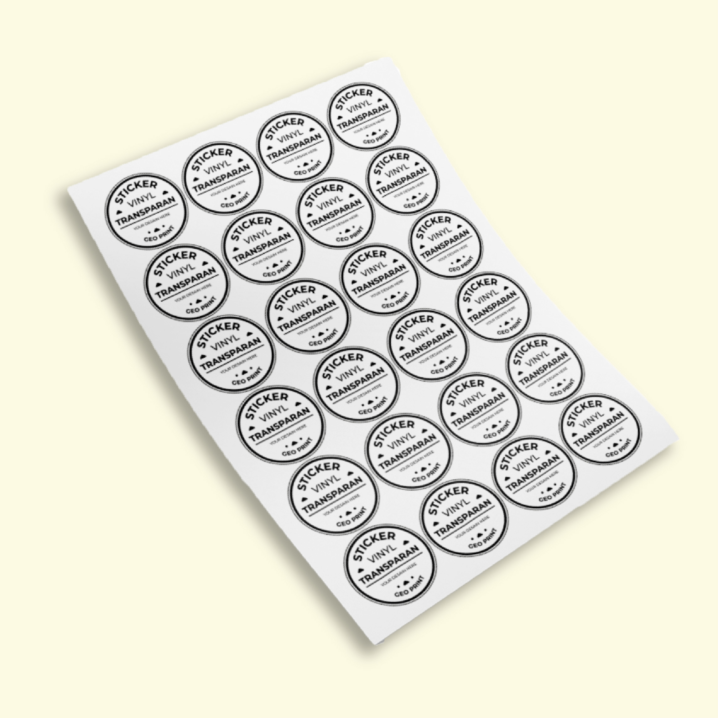 Sticker Transparant A3+